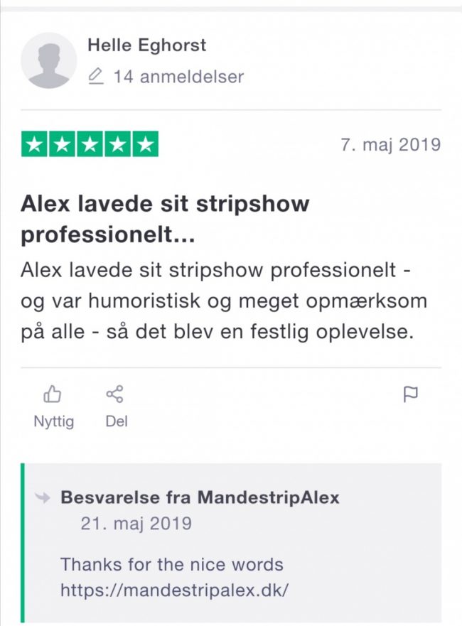 Mandestripper Roskilde, Køge, Albertslund, Brøndby, Vallensbæk med Alexthegreat