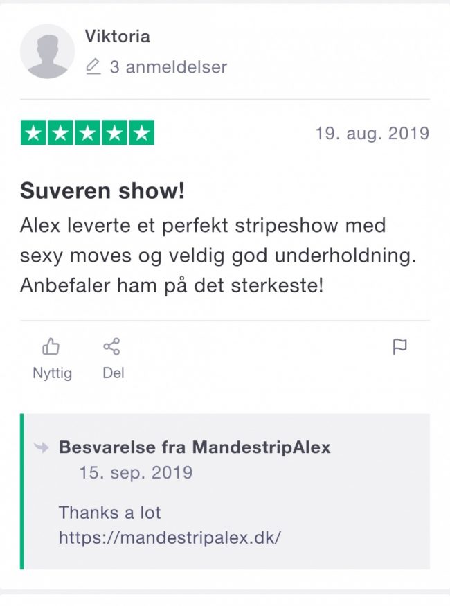 Fantastisk mandestrip show